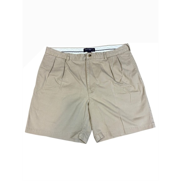 Polo Golf Ralph Lauren Other - Polo Golf Ralph Lauren Men's‎ Classic Fit Chino Shorts Tan Pleated Size 40